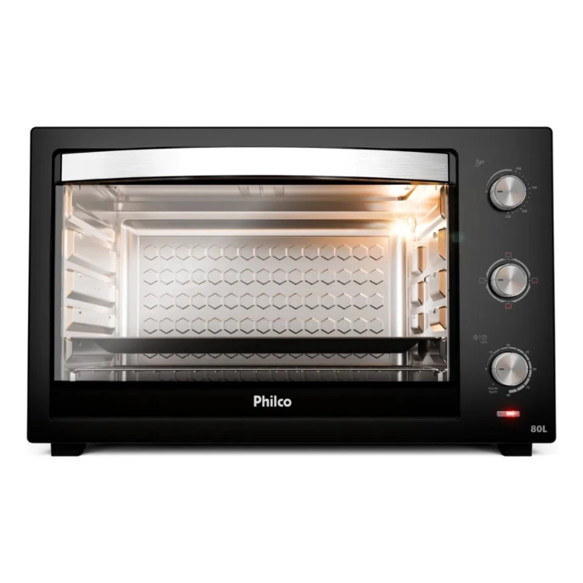 FORNO ELÉTRICO PHILCO 80 LITROS 1900W PRETO 127V 230 GRAUS