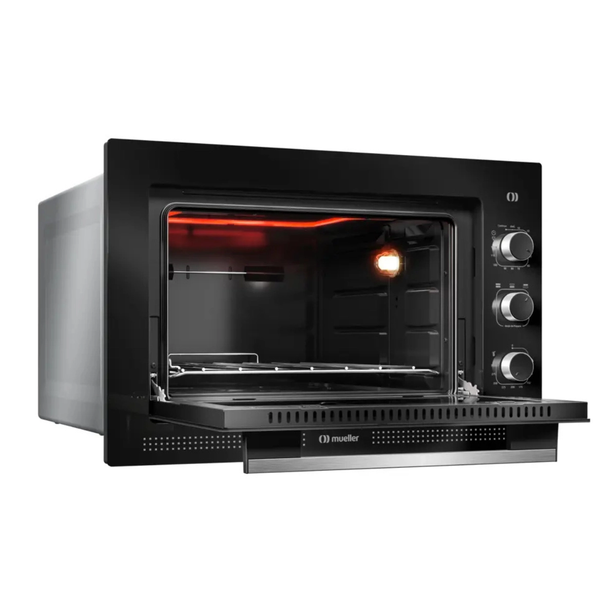 FORNO ELETRICO DE EMBUTIR 50 LITROS PRETO MFE50K MUELLER 127V