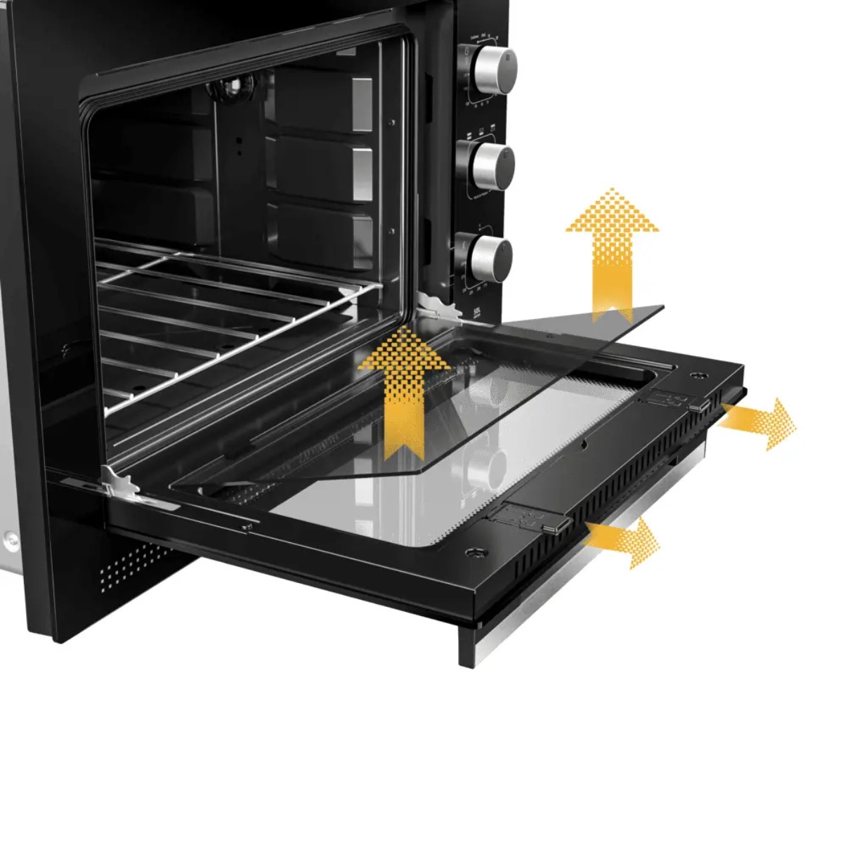 FORNO ELETRICO DE EMBUTIR 50 LITROS PRETO MFE50K MUELLER 127V