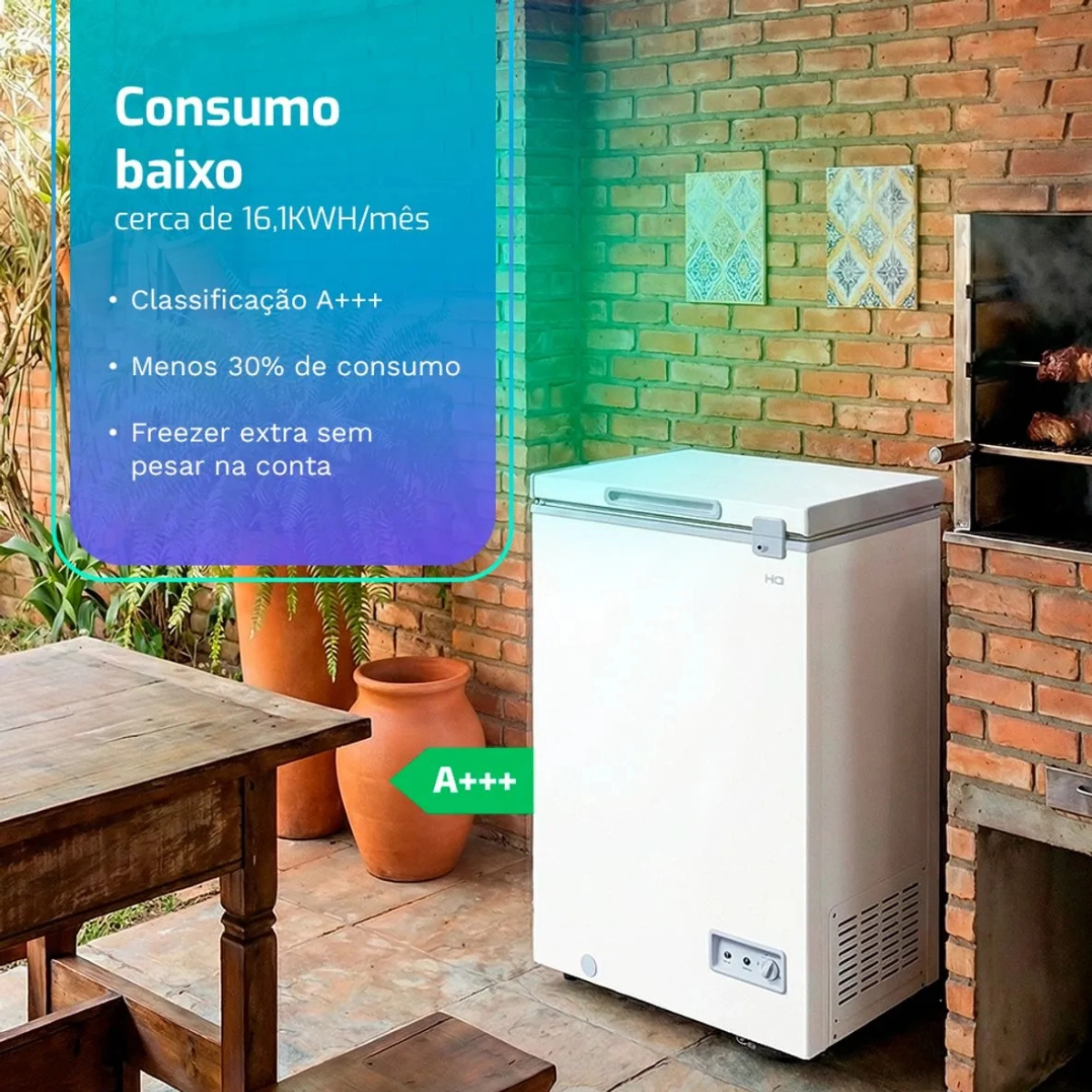 FREEZER E CONSERVADOR HORIZONTAL HQ 100 LITROS BH-100CFX1 BRANCO 127V FREEZER E CONSERVADOR HORIZONTAL HQ 100 LITROS BH-100CFX1 BRANCO 127V