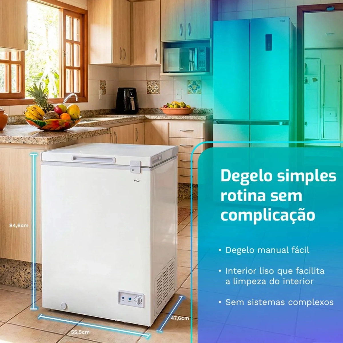 FREEZER E CONSERVADOR HORIZONTAL HQ 100 LITROS BH-100CFX1 BRANCO 127V FREEZER E CONSERVADOR HORIZONTAL HQ 100 LITROS BH-100CFX1 BRANCO 127V