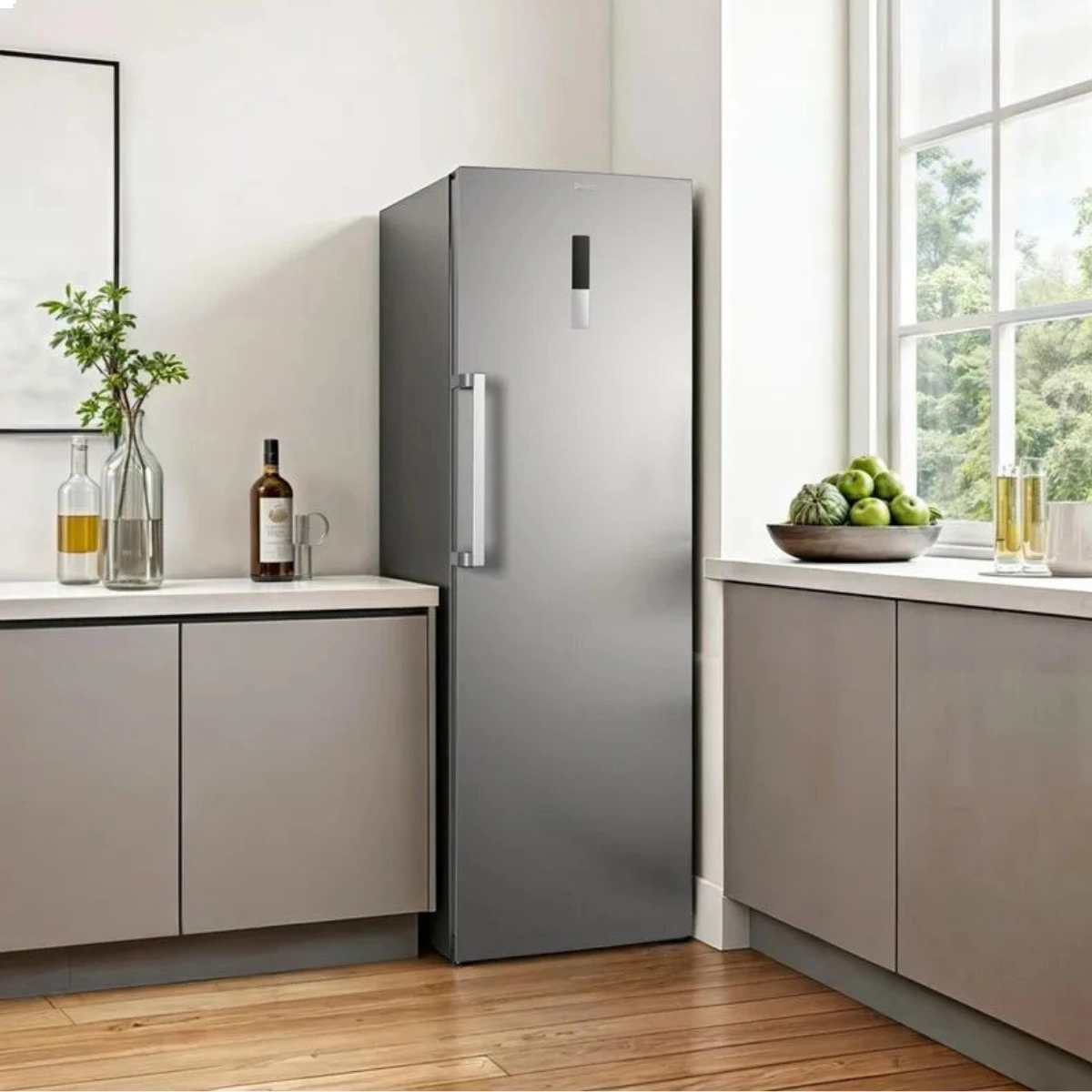 FREEZER E REFRIGERADOR VERTICAL 380L 2 EM 1 INOX PHILCO PFV38A 220V FREEZER E REFRIGERADOR VERTICAL 380L 2 EM 1 INOX PHILCO PFV38A 220V