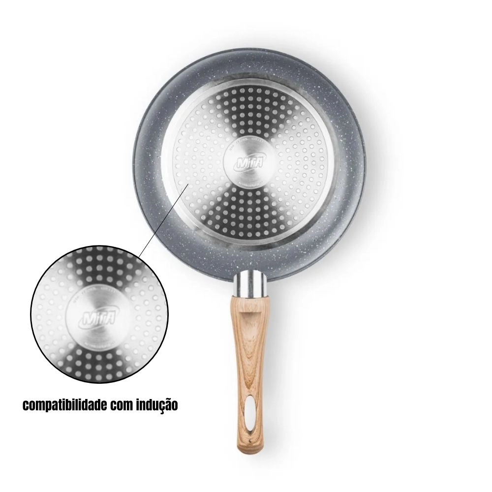 Frigideira Ceramica Antiaderente Fogão Cooktop Indução E Gás - MTA