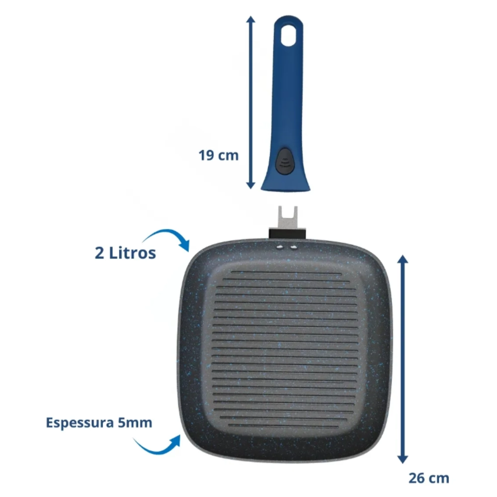 Frigideira Grill Multifuncional Smart Click