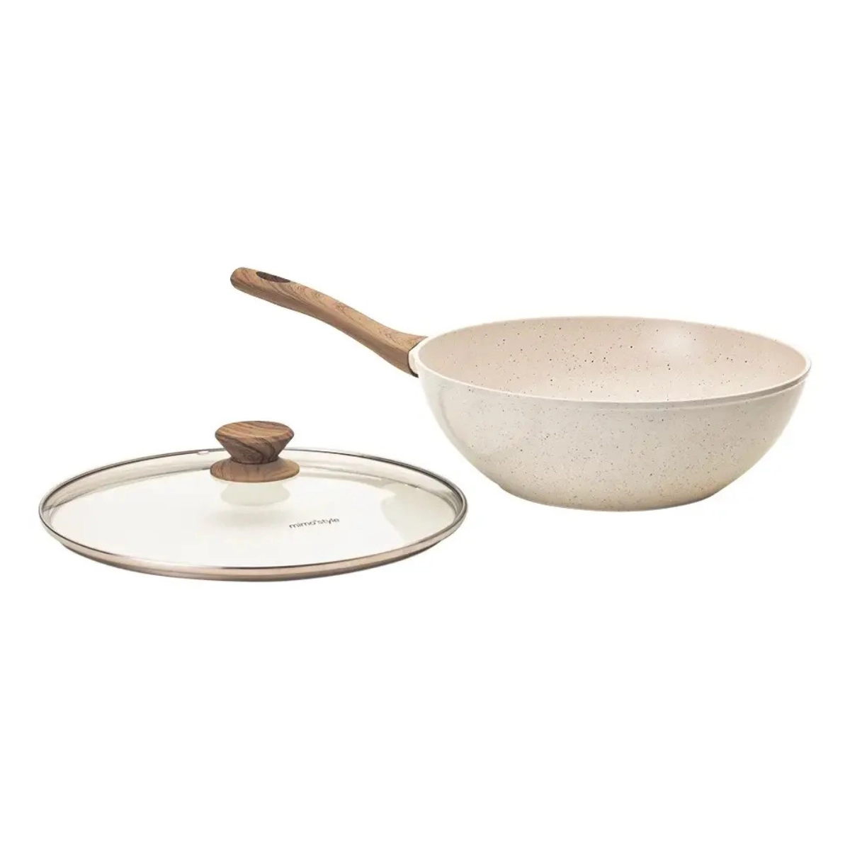 FRIGIDEIRA WOK INDUÇÃO STYLE COOK MÁRMOL CERÂMICA 28CM 4,15L FRIGIDEIRA WOK INDUÇÃO STYLE COOK MÁRMOL CERÂMICA 28CM 4,15L
