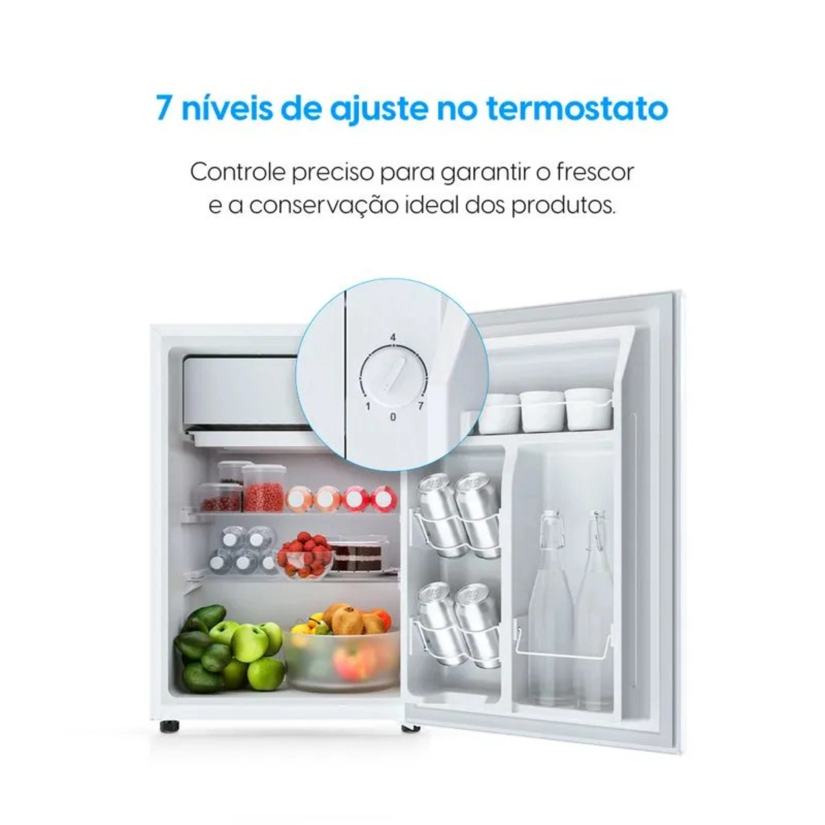 FRIGOBAR 47 LITROS ELGIN BRANCO R600A PORTA REVERSIVEL 127V
