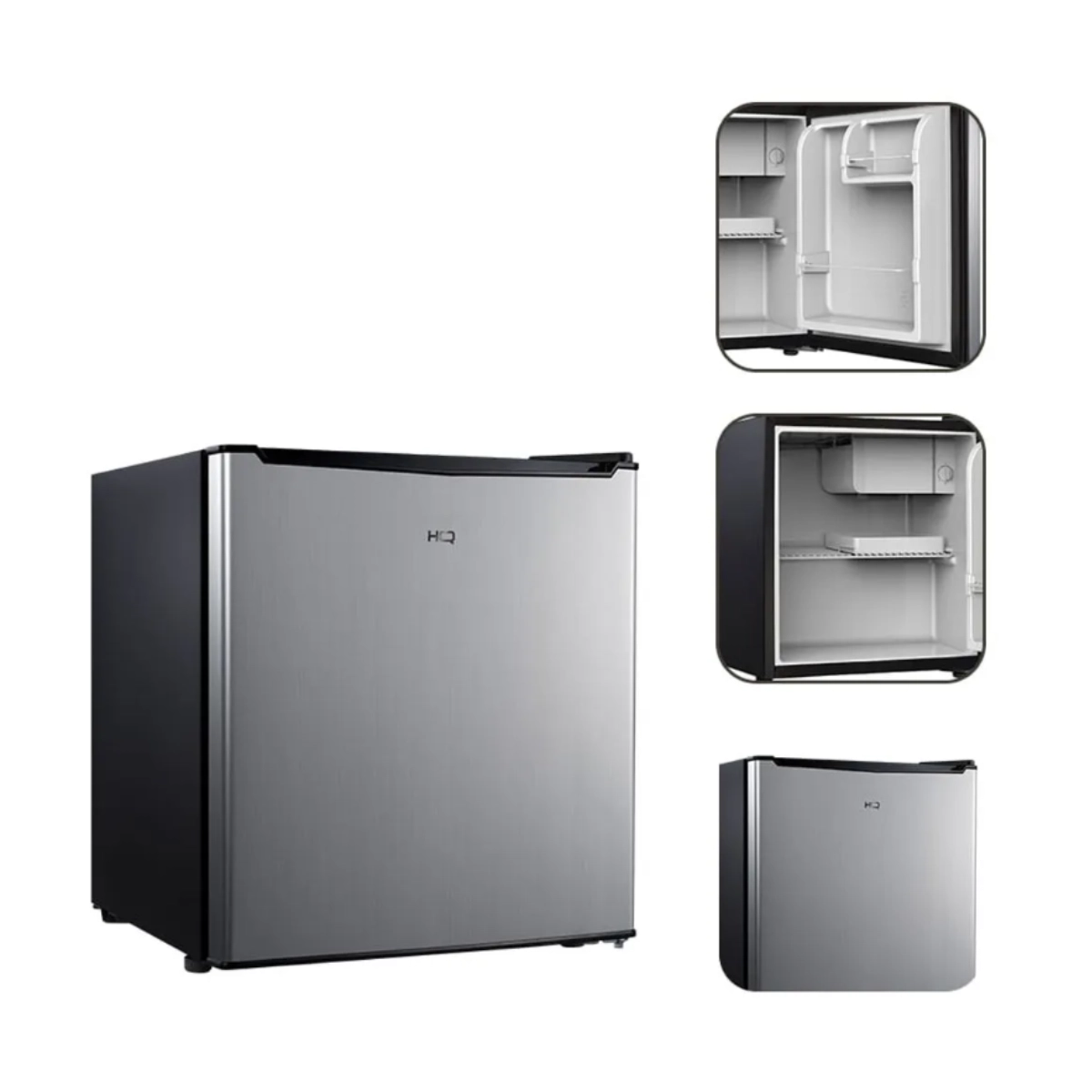 Frigobar  47 Litros Inox Hq-47fb 127v  Compacto, Econômico e Silencioso - Hq