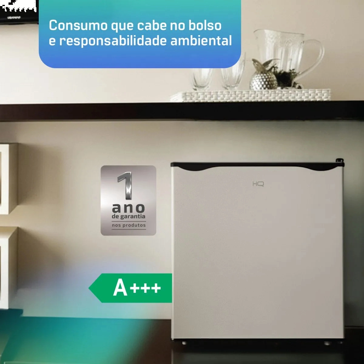 FRIGOBAR HQ 52 LITROS BC-52 220V CINZA COM PORTA REVESIVEL FRIGOBAR HQ 52 LITROS BC-52 220V CINZA COM PORTA REVESIVEL