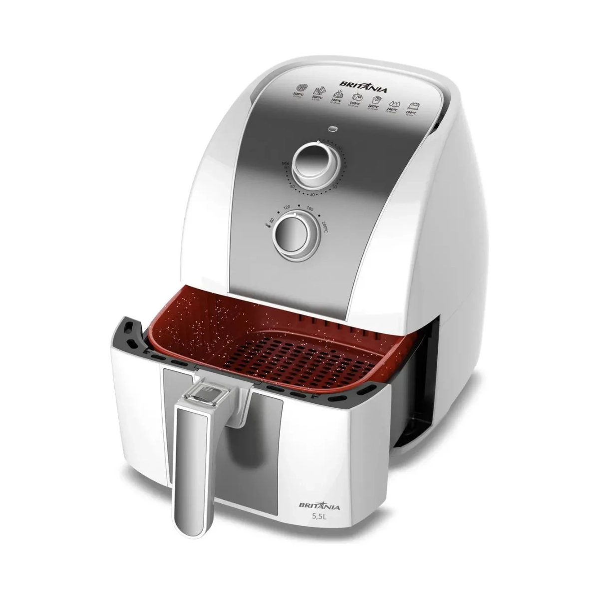 Fritadeira Air Fryer 5,5l Antiaderente Baf52 1500w Br 220v Britania