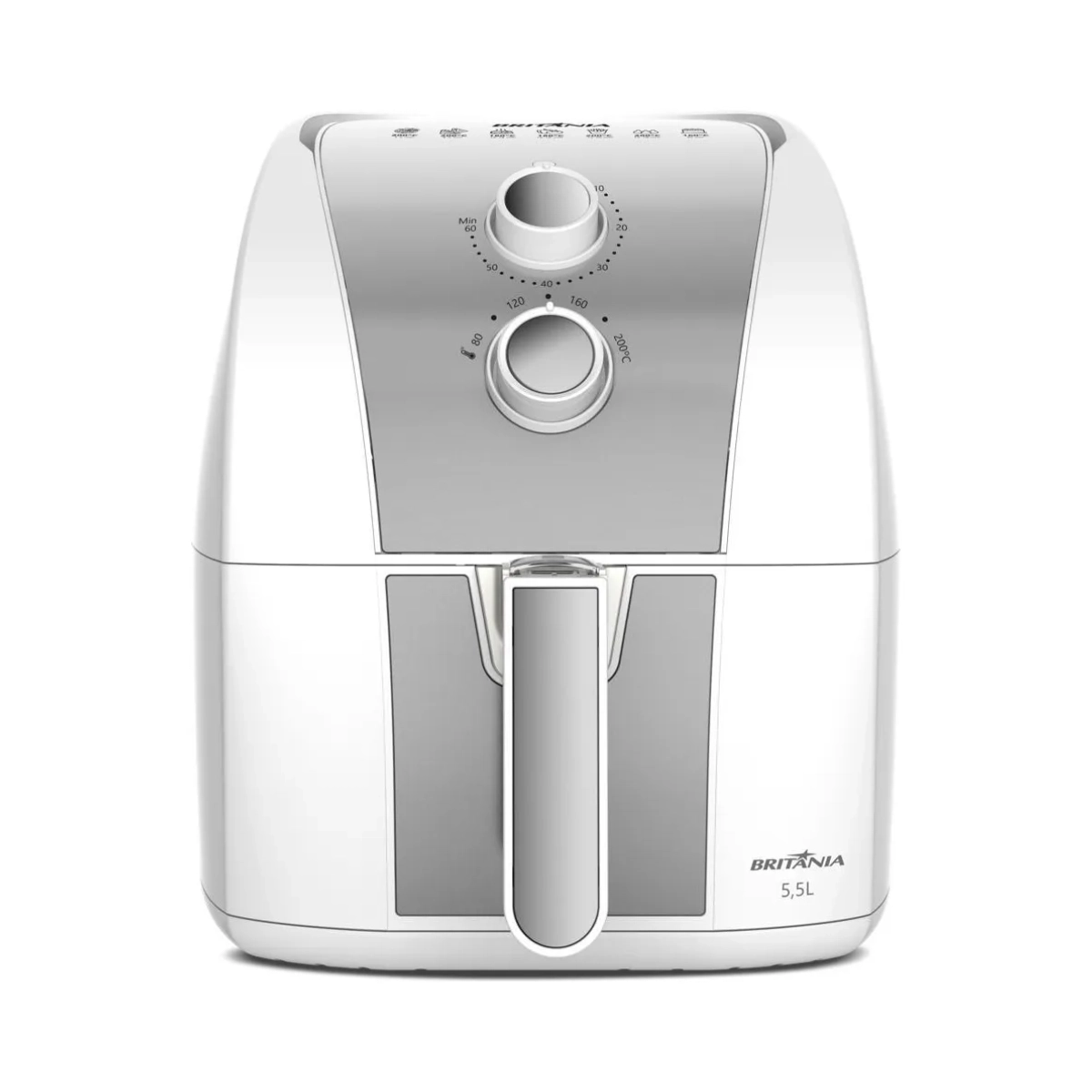 Fritadeira Air Fryer 5,5l Antiaderente Baf52 1500w Br 220v Britania