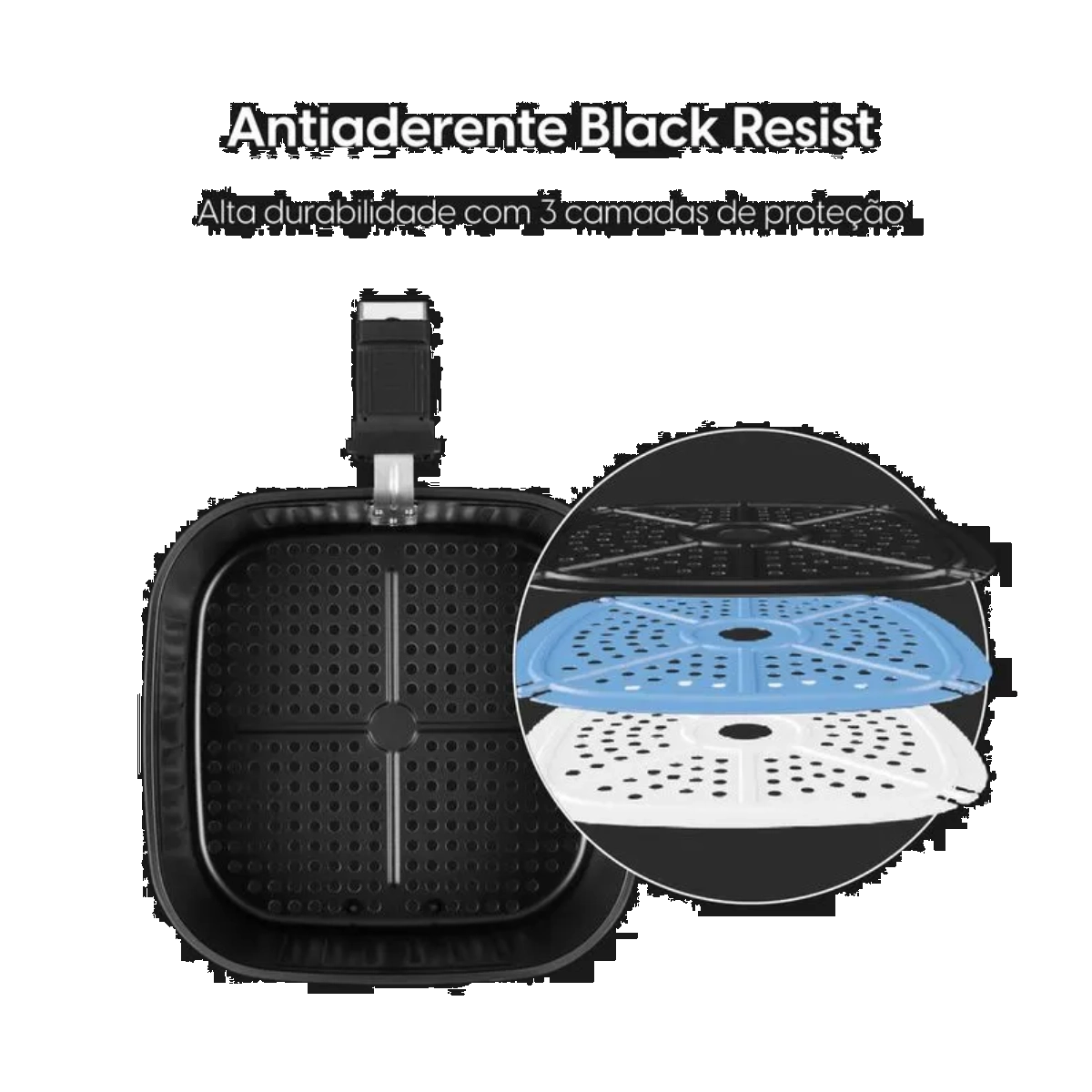 FRITADEIRA AIR FRYER ELGIN OCTO FRY 8 LITROS PRETA 1.800W 127V FRITADEIRA AIR FRYER ELGIN OCTO FRY 8 LITROS PRETA 1.800W 127V