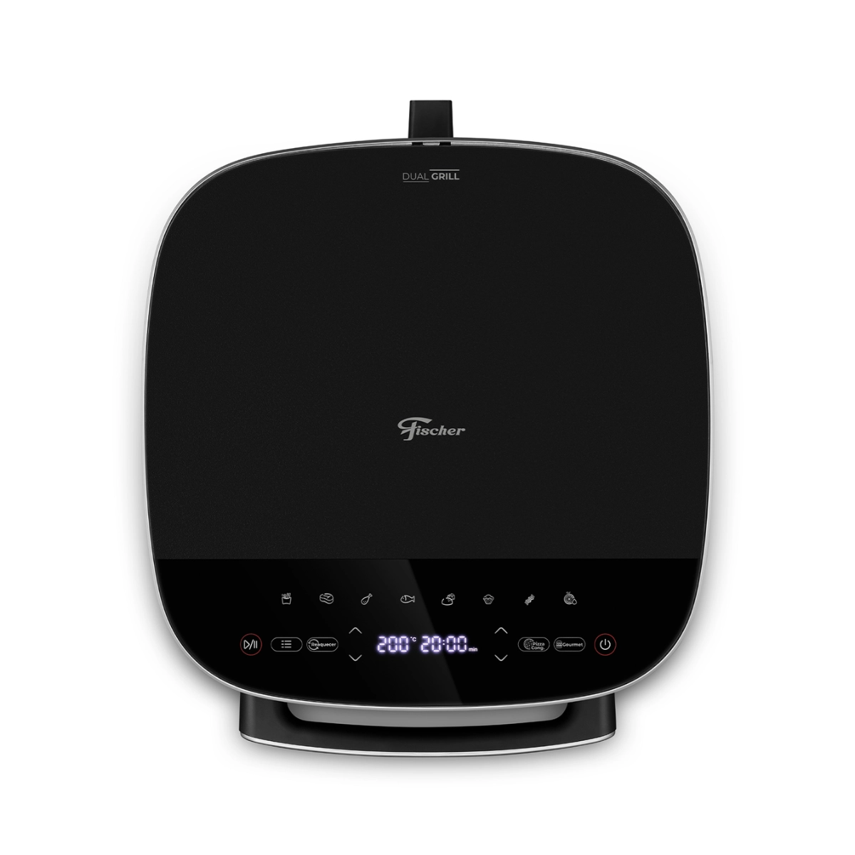 FRITADEIRA AIRFRYER COMPACTA 6 LITROS FISCHER DUAL GRILL  PRETA 127V