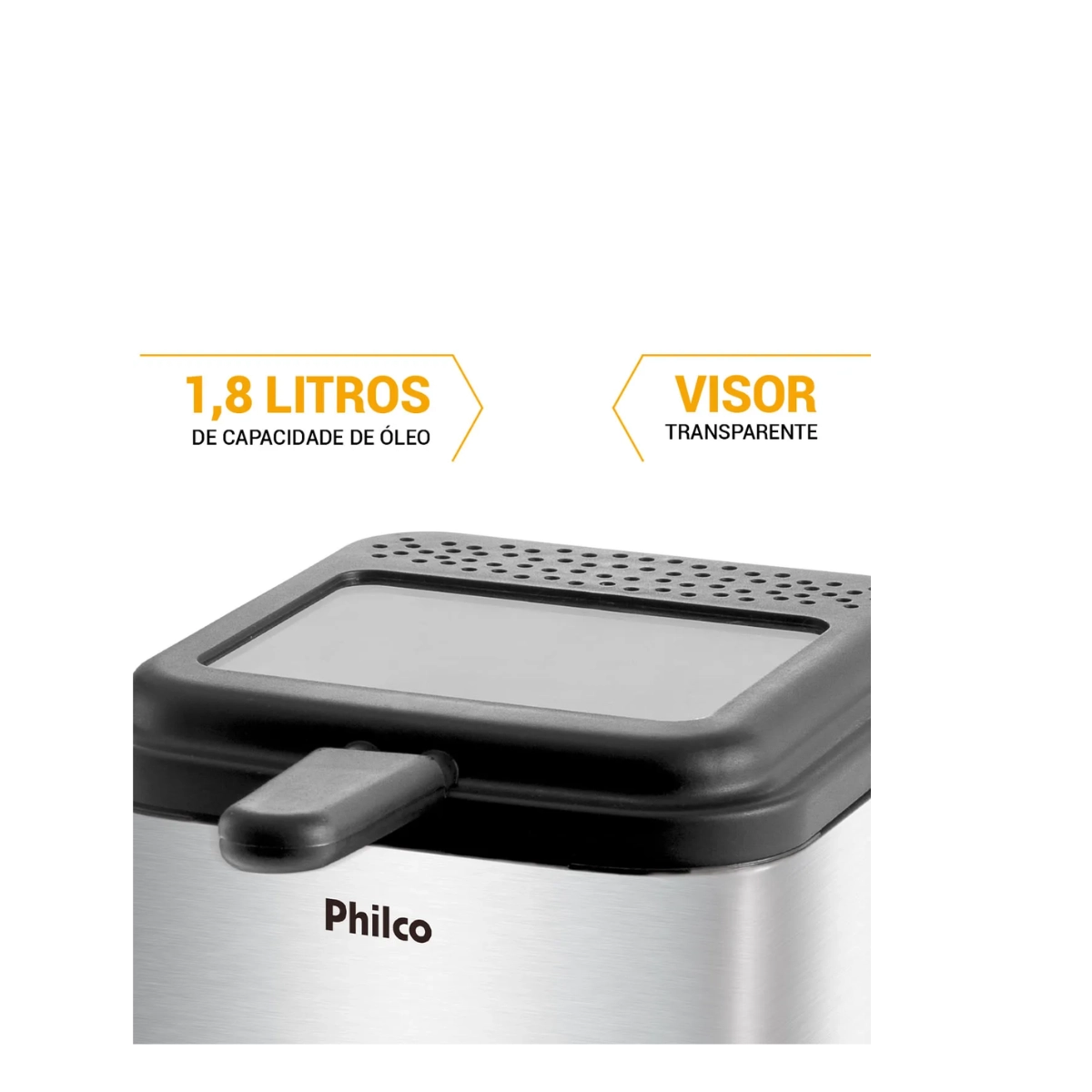FRITADEIRA ELÉTRICA PHILCO 900W DEEP FRY INOX 1,8 LITROS 220V