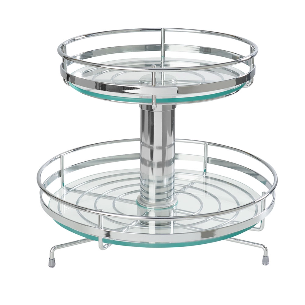 Fruteira Elisa de Vidro Dois Andares Schmitt