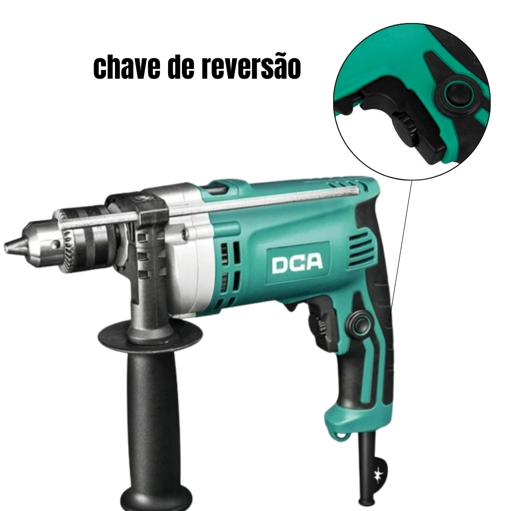 Furadeira Impacto 1/2'' 710w Azj05-13 - Dca Cor Verde Voltagem 220V