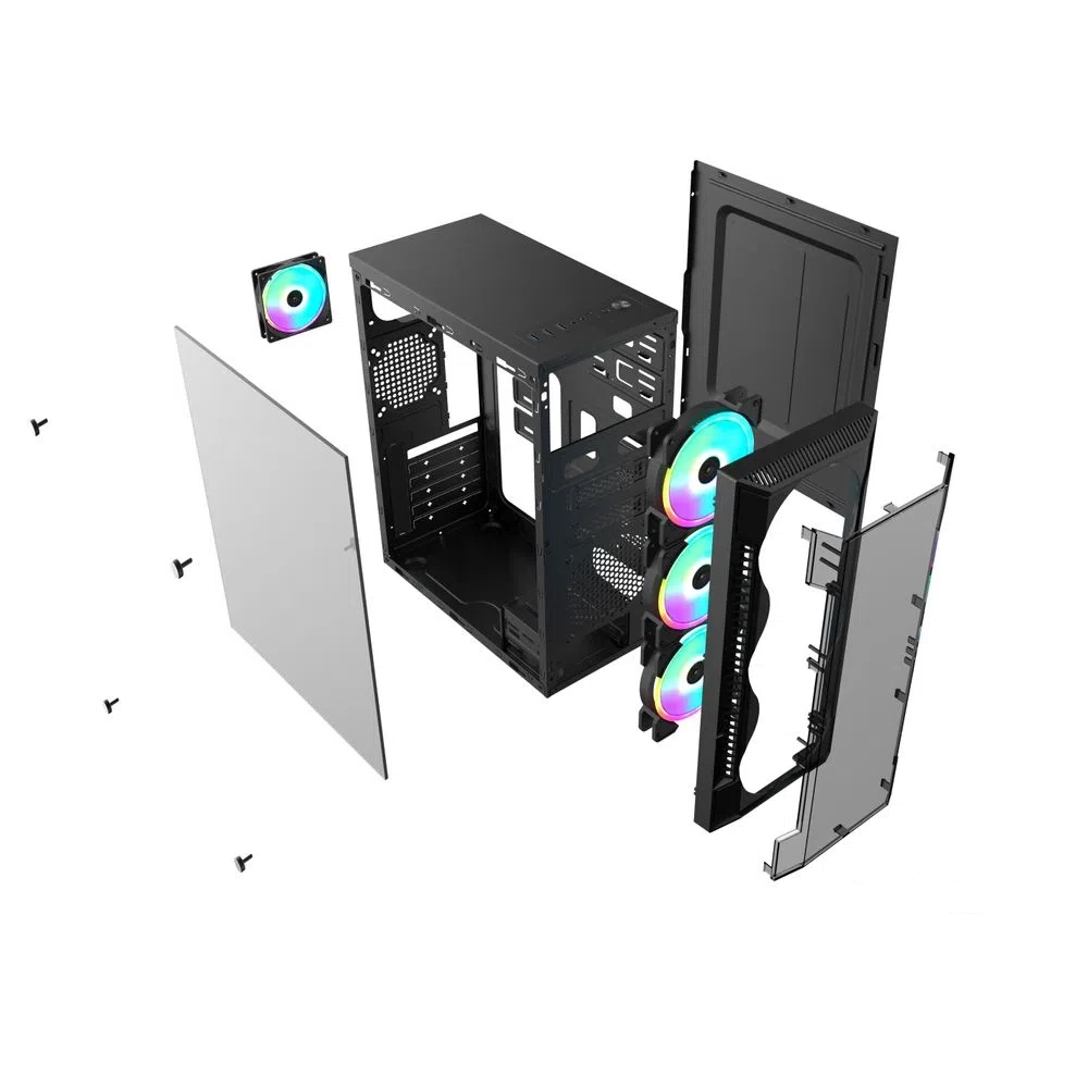 Gabinete Gamer Bpc-c3147 Black com Lateral Vidro Usb 3.0 Gabinete Gamer Bpc-c3147 Black com Lateral Vidro Usb 3.0