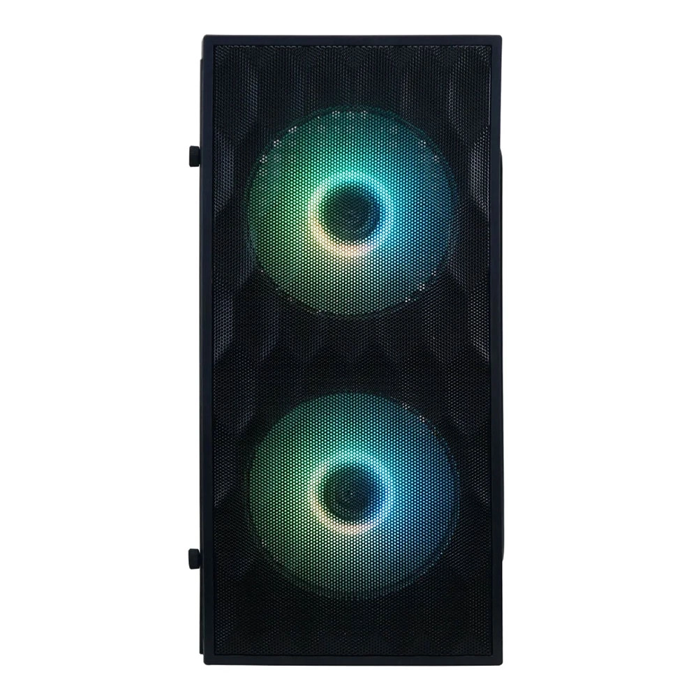 Gabinete Gamer M-atx Brazilpc Bpc-n14b Preto C/ 2 Coolers Embutidos Lateral Acrilico/frente Mash