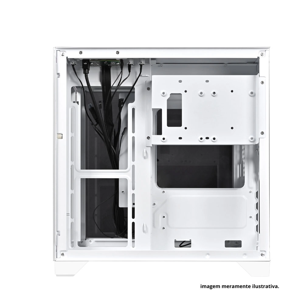 GABINETE MATX BPC-345B BRAZILPC GAMER BRANCO /4 COOLER