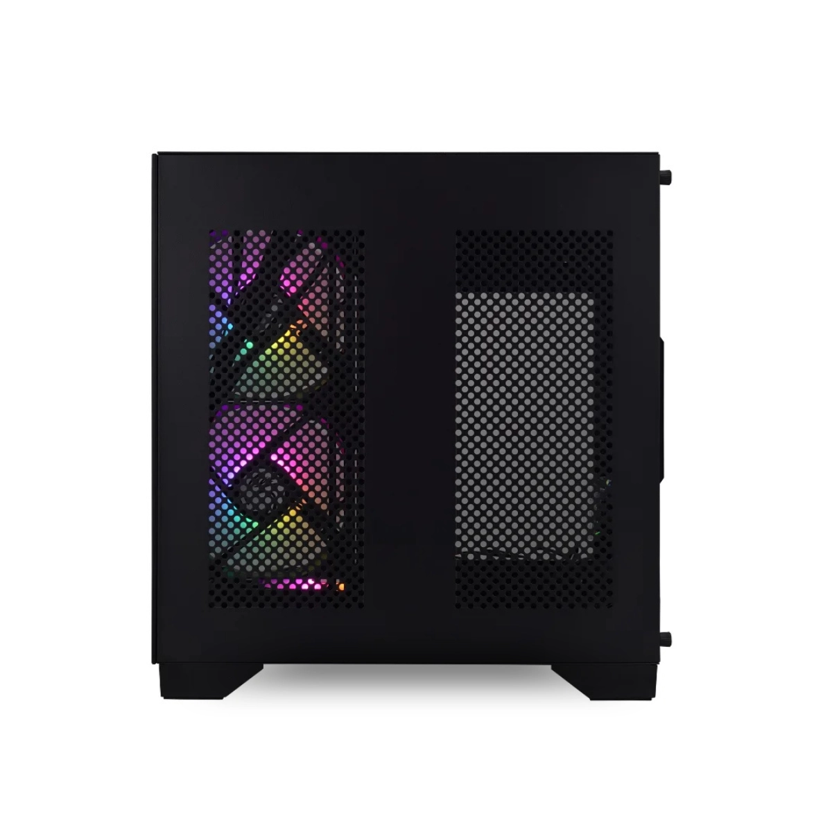 GABINETE MATX BRAZILPC GAMER AQUARIO BPC-240 PRETO COM 4 COOLER ARCO IRIS SEM FONTE
