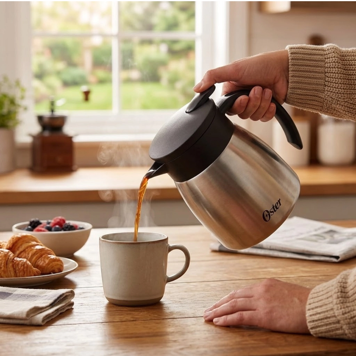GARRAFA BULE TÉRMICO OSTER 500ML CAFÉ CHÁ INOX CASSELBECK GARRAFA BULE TÉRMICO OSTER 500ML CAFÉ CHÁ INOX CASSELBECK