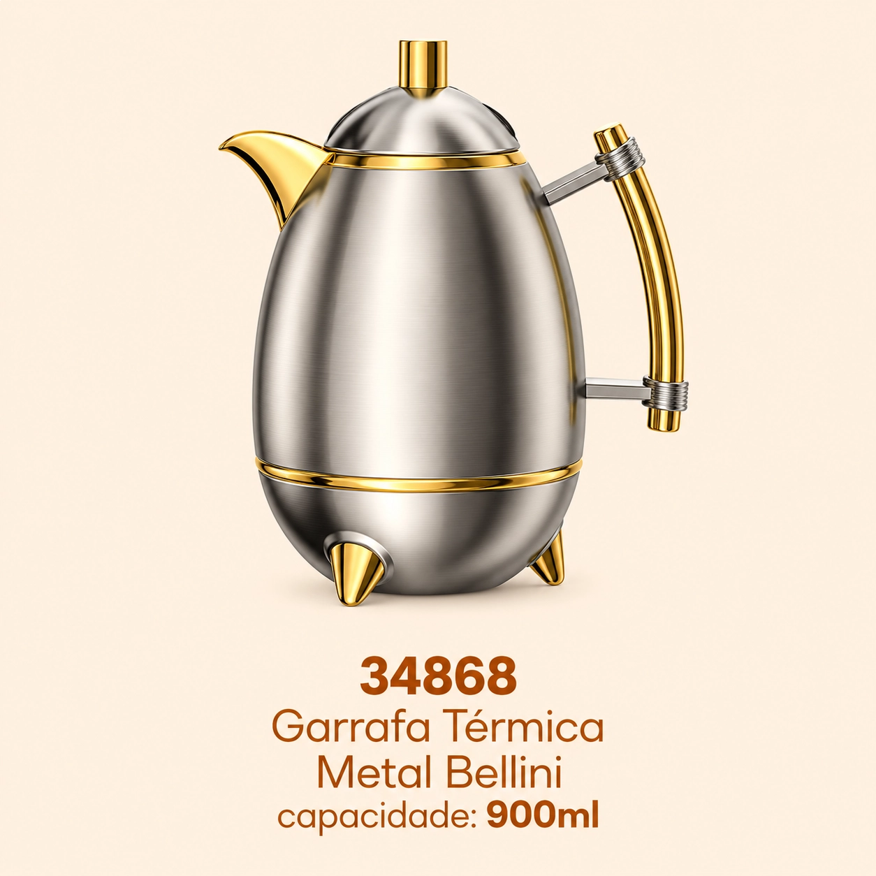 GARRAFA TÉRMICA BELLINI 900ML EM METAL TUUT CONSERVAÇÃO TÉRMICA E DESIGN ELEGANTE GARRAFA TÉRMICA BELLINI 900ML EM METAL TUUT CONSERVAÇÃO TÉRMICA E DESIGN ELEGANTE