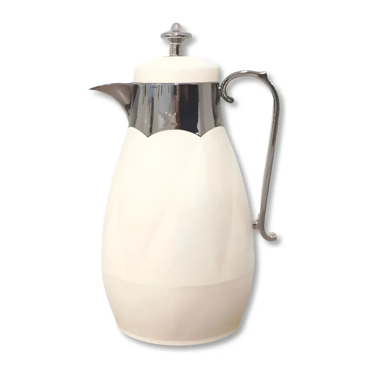 GARRAFA TÉRMICA MAYA 1 LITRO BRANCA PRESSÃO CAFÉ CHÁ TUUT