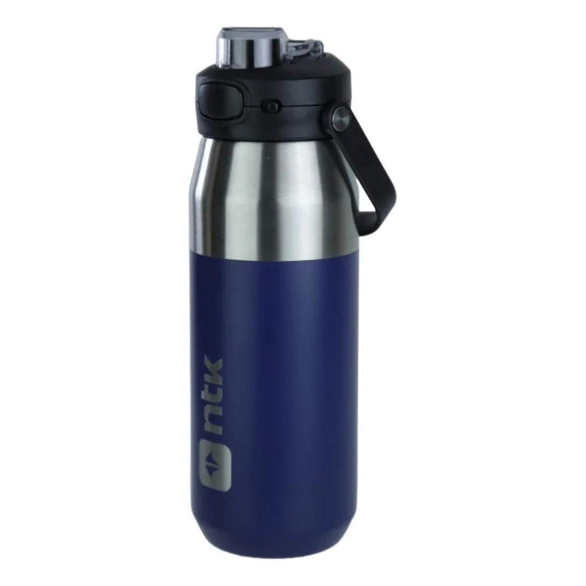 GARRAFA TÉRMICA NAUTIKA ISOMAX 750ML INOX DUPLO AZUL ALÇA