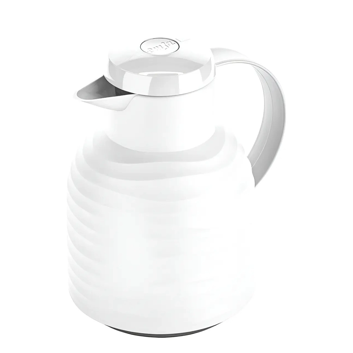 GARRAFA TERMICA HERMETICA SAMBA QUICK PRESS BRANCA EMSA 1 LITRO