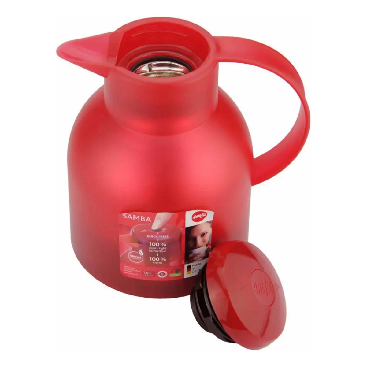 Garrafa Termica Vermelha 1l Emsa Samba Quick Press Emsa Garrafa Termica Vermelha 1l Emsa Samba Quick Press Emsa