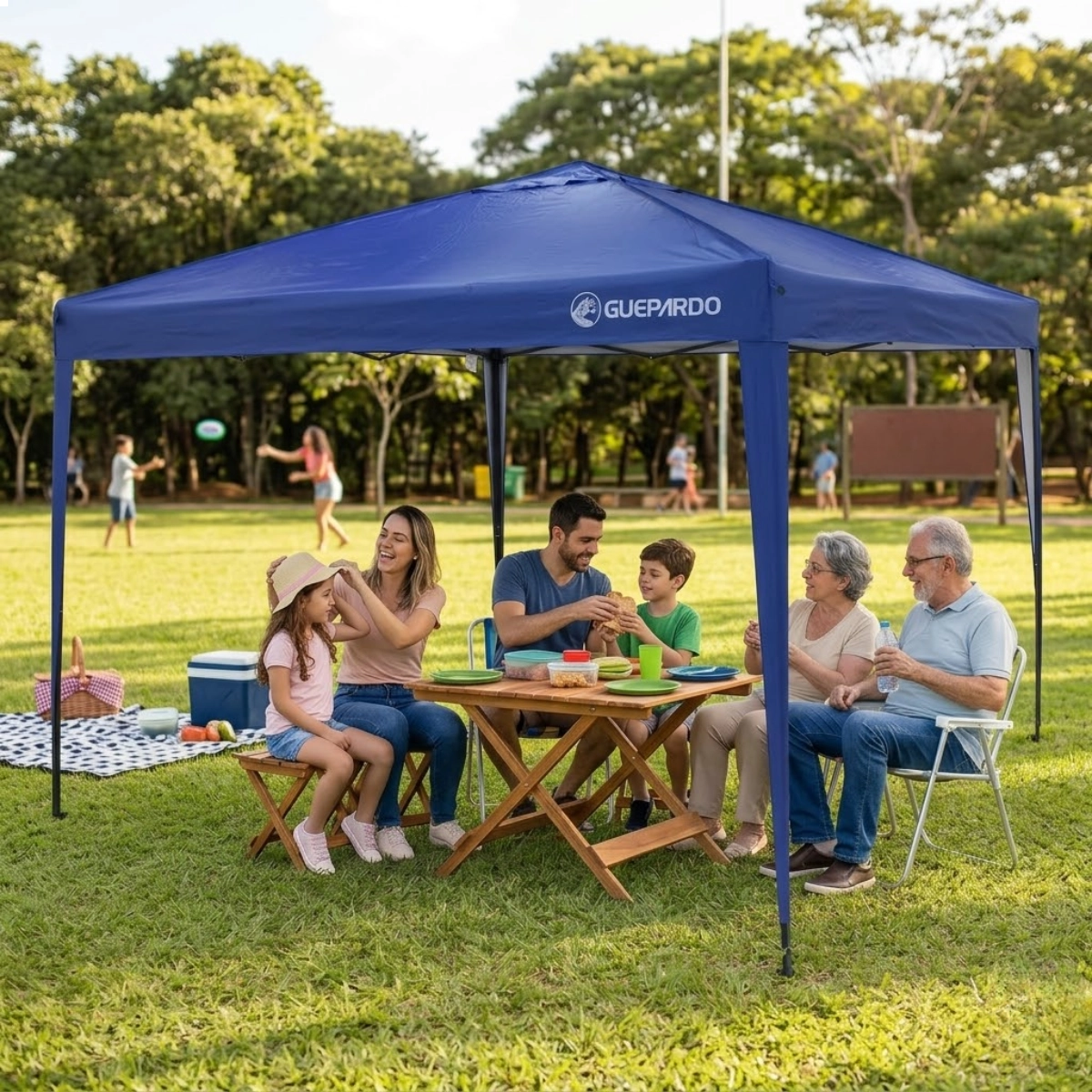 Gazebo Articulado Pratiko 3x3 Azul Gazebo Articulado Pratiko 3x3 Azul