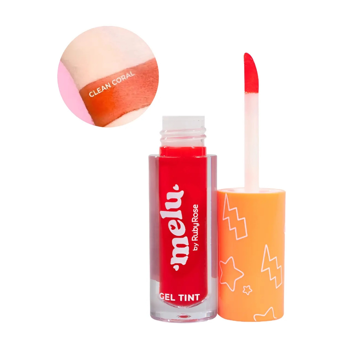 GEL TINT MELU CLEAN CORAL RR82323N RUBY ROSE
