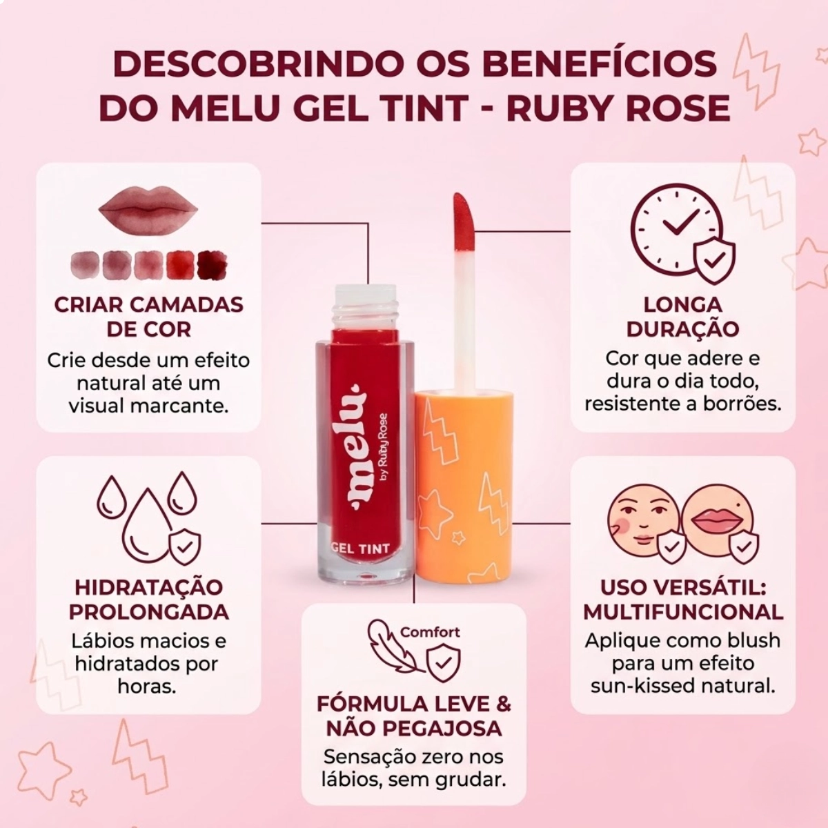 GEL TINT MELU SOFT KINDLY ROSE RR82322N BY RUBY ROSE GEL TINT MELU SOFT KINDLY ROSE RR82322N BY RUBY ROSE