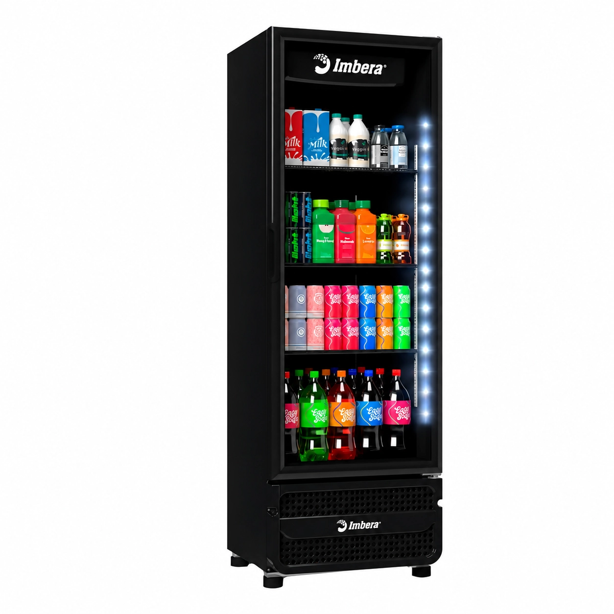 GELADEIRA EXPOSITORA VERTICAL IMBERA VRS16 485 LITROS PRETA COM PORTA DE VIDRO