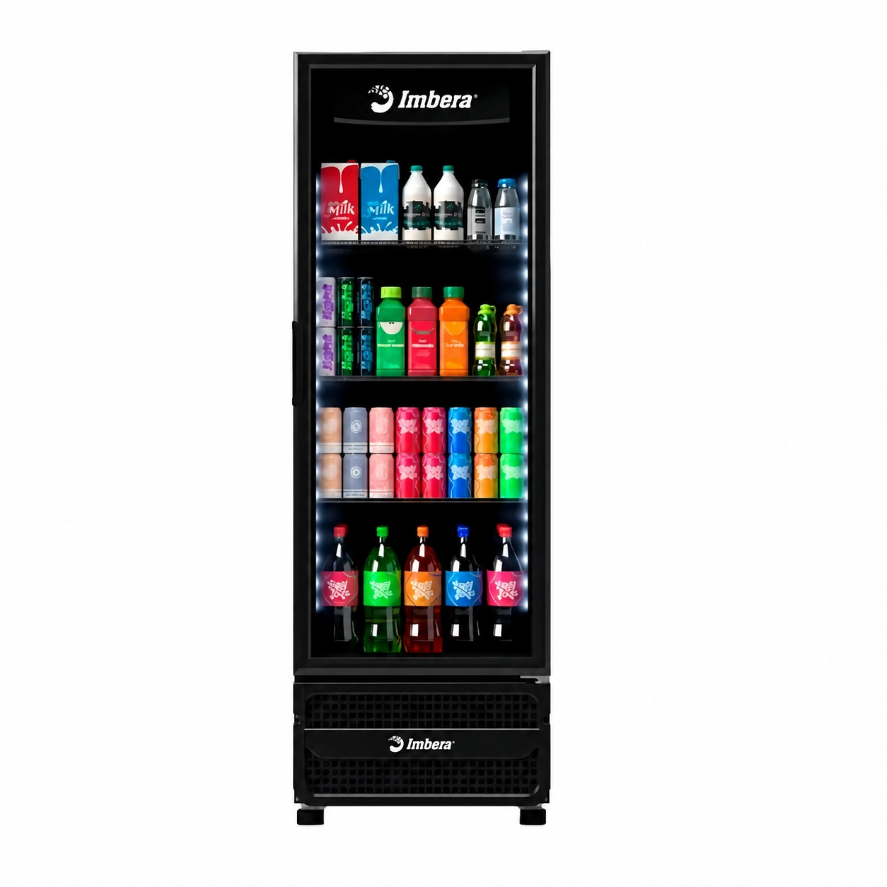 GELADEIRA EXPOSITORA VERTICAL IMBERA VRS16 485 LITROS PRETA COM PORTA DE VIDRO