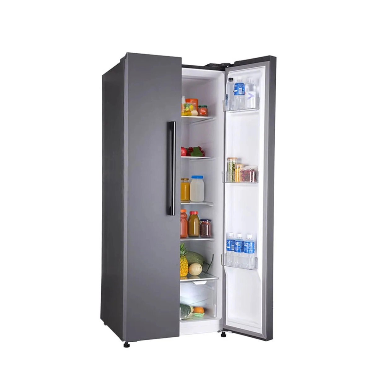 GELADEIRA REFRIGERADOR HQ FROSTFREE SIDEBYSIDE CINZA 460 LITROS CZ HQ-460SBSF 127V