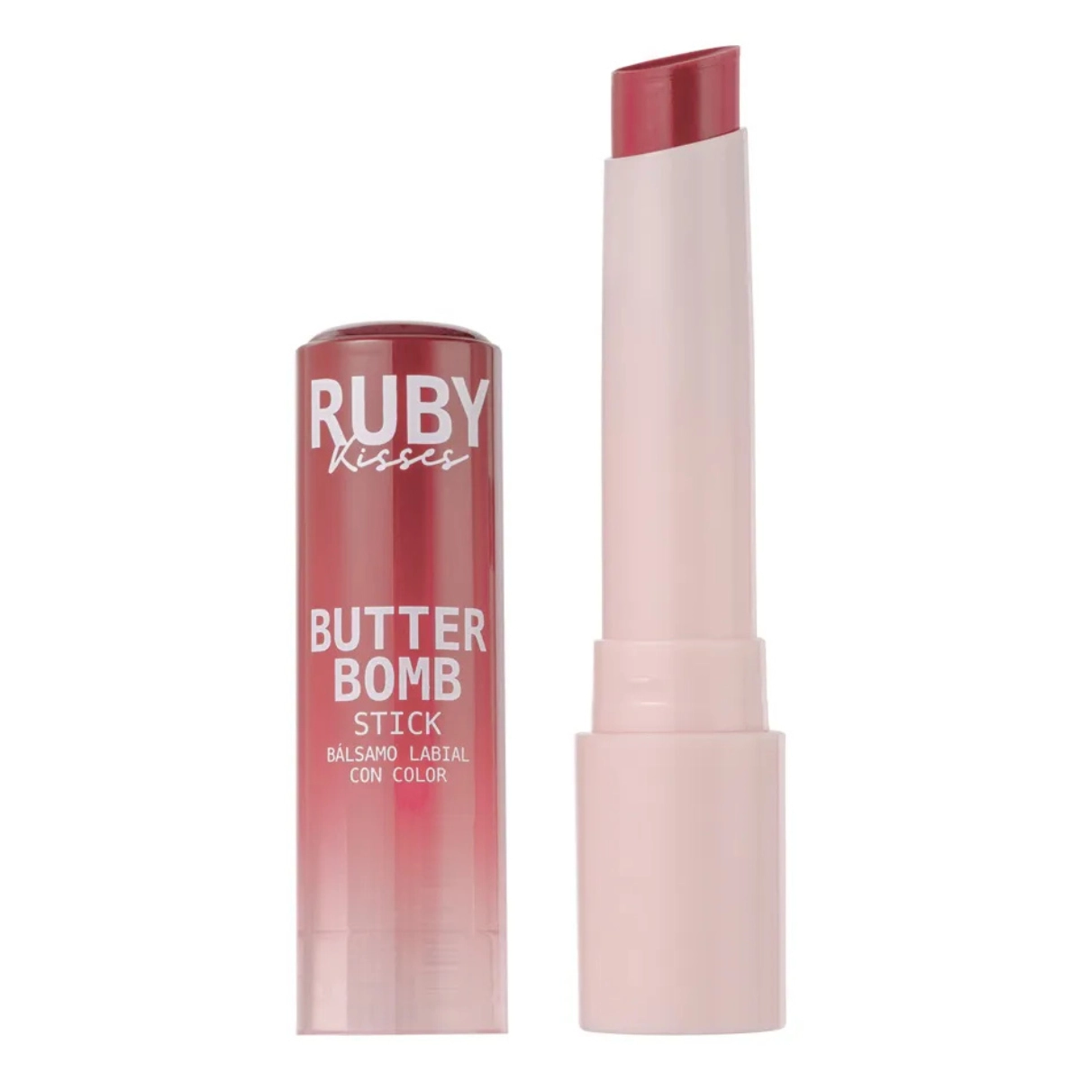 GLOSS EM BASTÃO STICK BUTTER BOMB MERLOT RUBY KISSES