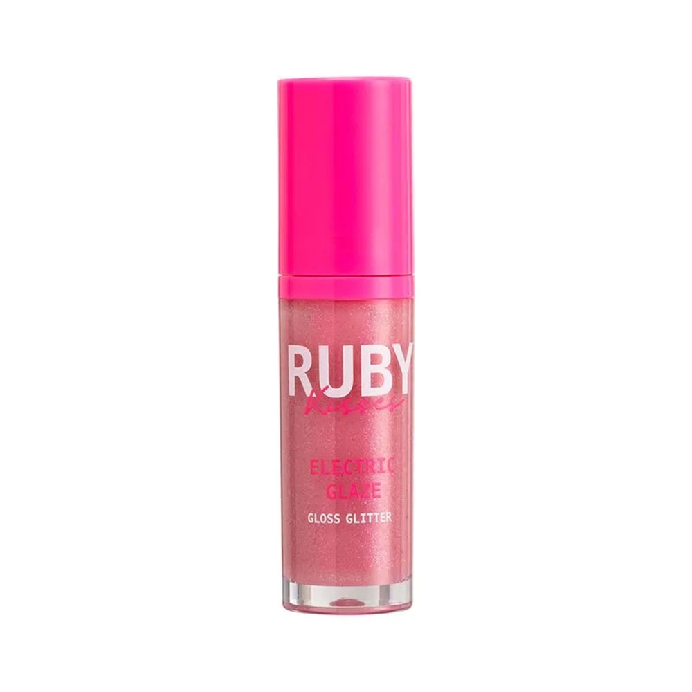 Gloss Labial Glitter Ruby Kisses Electric Glaze Rosa 6ml