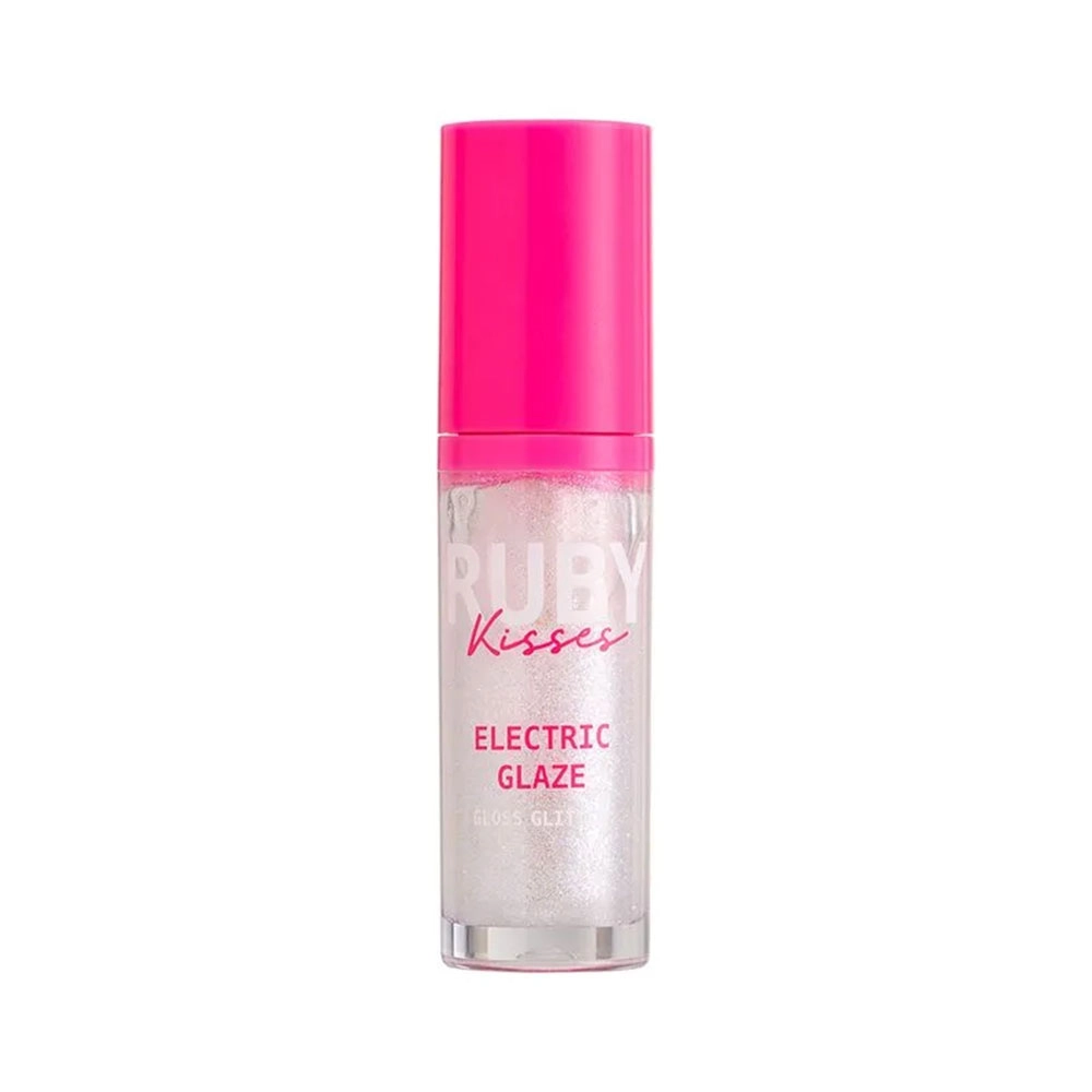 Gloss Labial Glitter Ruby Kisses Electric Glaze Transparente 6ml 