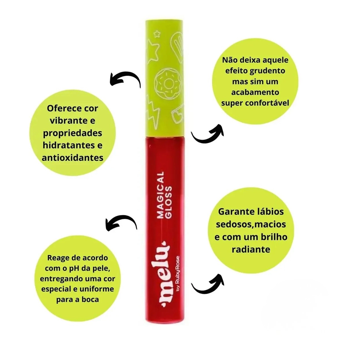 GLOSS LABIAL MELU BLOODY MARY MAGICAL GLOSS 5,6ML 