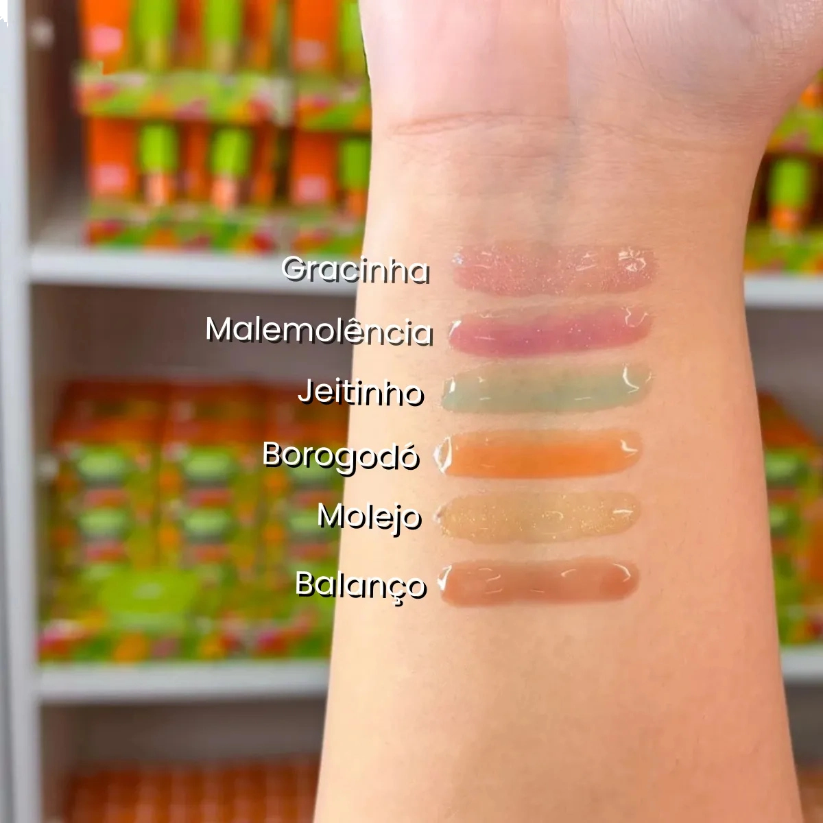 GLOSS LABIAL MELU MADE IN GINGA BALANÇO RR-L6405-6 GLOSS LABIAL MELU MADE IN GINGA BALANÇO RR-L6405-6