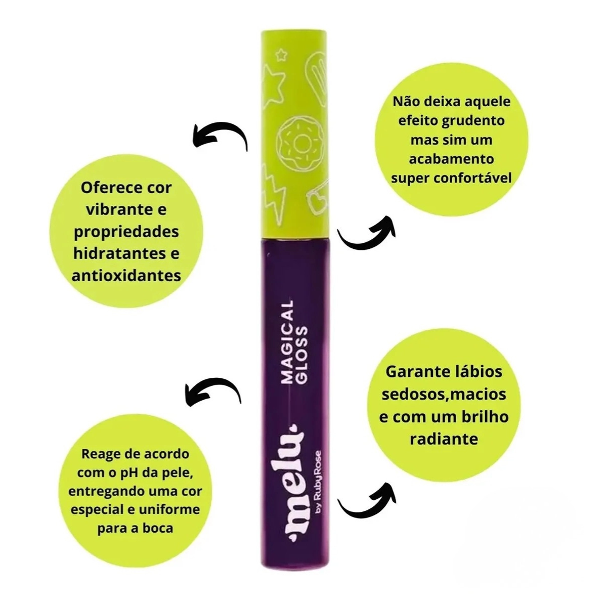 GLOSS LABIAL MELU WITCH KISS MAGICAL GLOSS 5,6ML 
