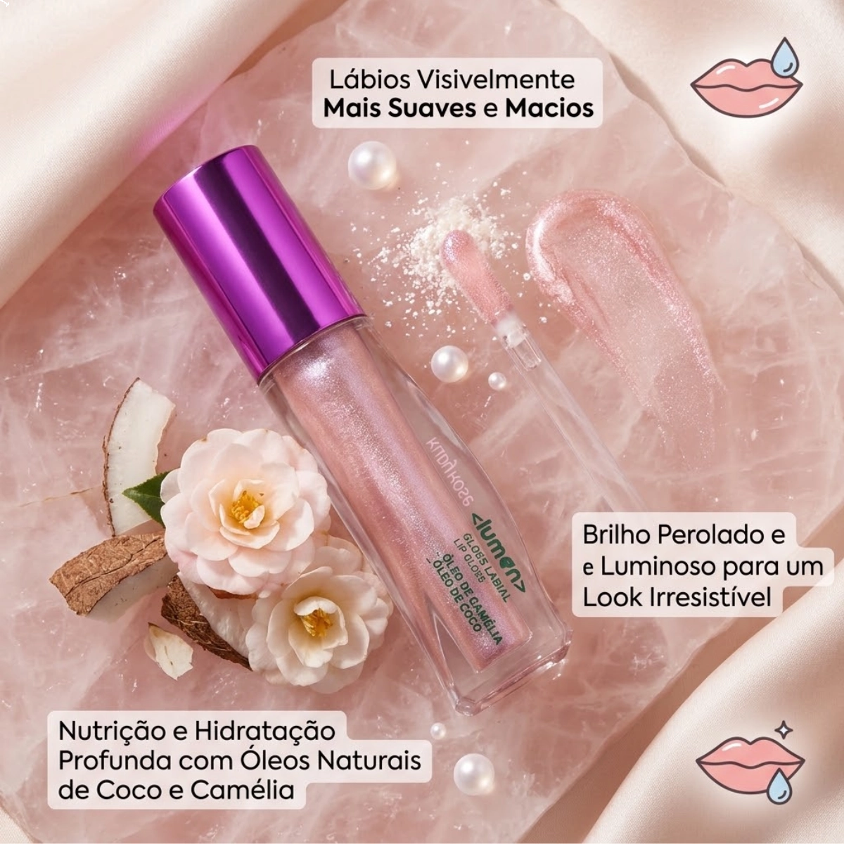 GLOSS LABIAL RUBY ROSE WONDER LUMEN BRIGHT EFEITO BRILHO GLOSS LABIAL RUBY ROSE WONDER LUMEN BRIGHT EFEITO BRILHO