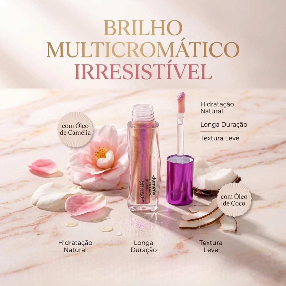 GLOSS LABIAL RUBY ROSE WONDER LUMEN CLEAR EFEITO BRILHO GLOSS LABIAL RUBY ROSE WONDER LUMEN CLEAR EFEITO BRILHO
