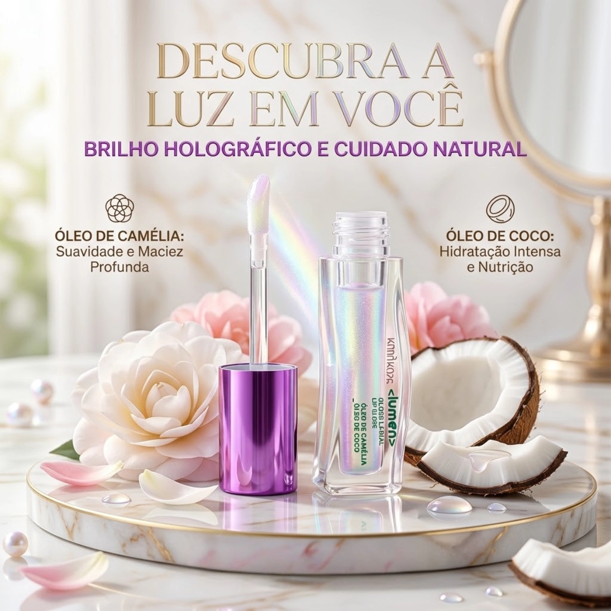 GLOSS LABIAL RUBY ROSE WONDER LUMEN SPARKLE EFEITO BRILHO