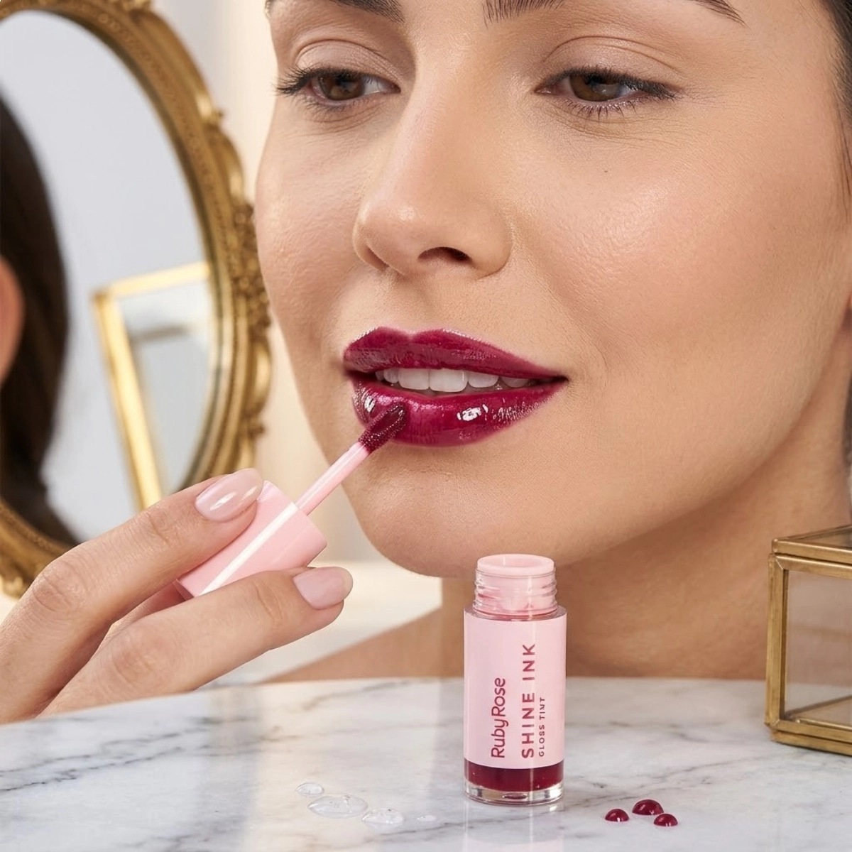 GLOSS TINT SHINE INK RUBY ROSE LONGA DURAÇÃO SI50 GLOSS TINT SHINE INK RUBY ROSE LONGA DURAÇÃO SI50