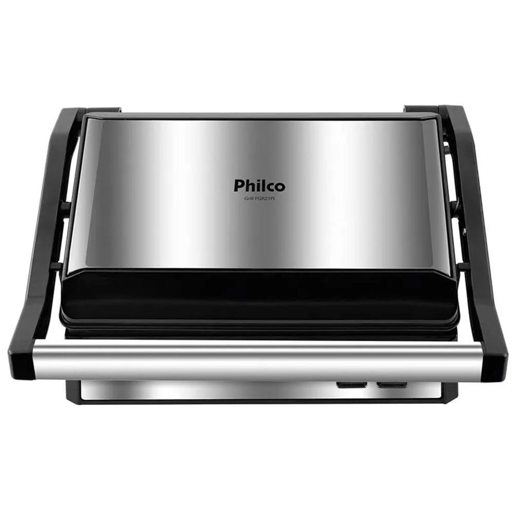 GRILL E SANDUICHEIRA PHILCO MAXX CLEAN INOX 1000W