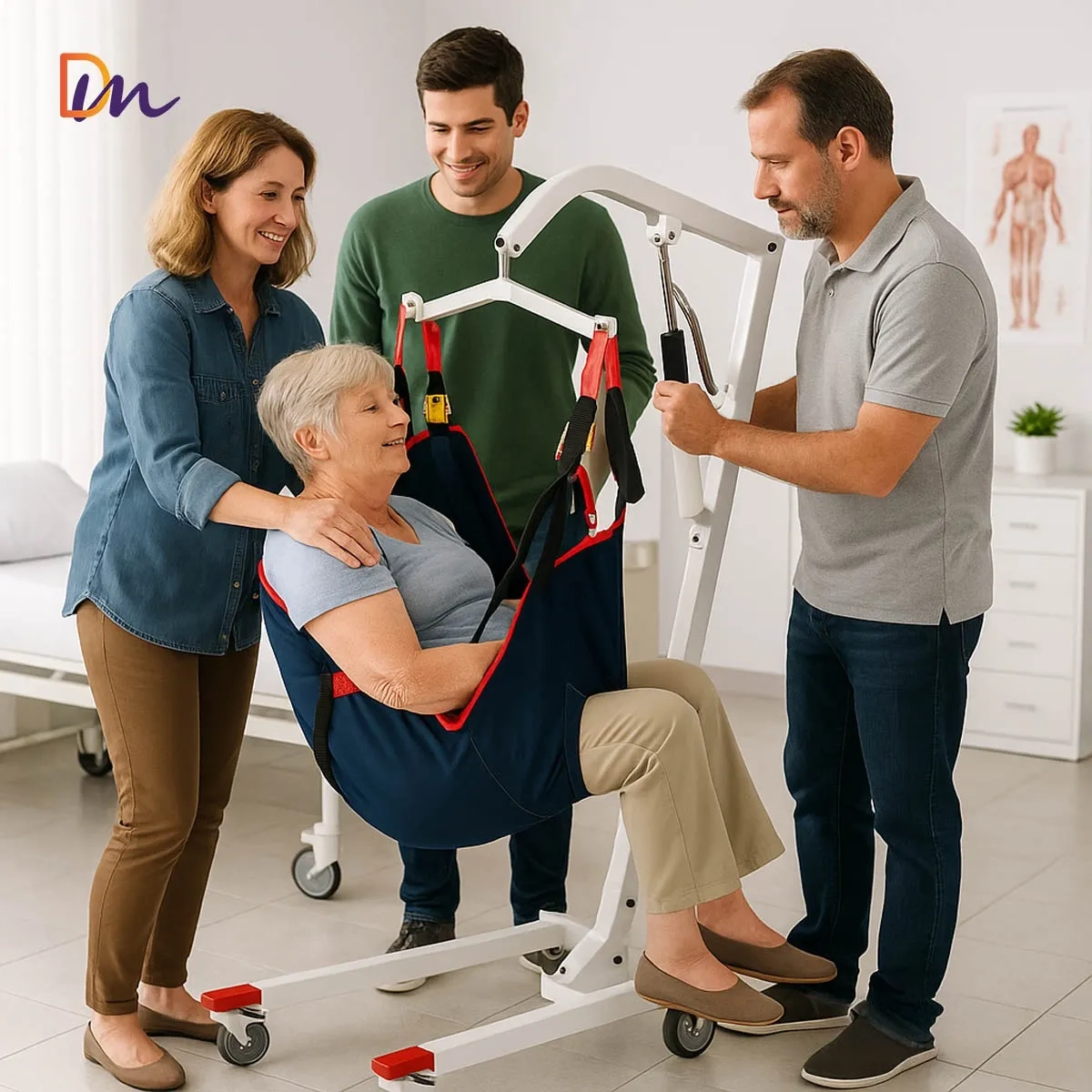 GUINCHO HIDRÁULICO PARA ELEVAÇÃO MANUAL 180KG D500 BRANCO COM CESTO DELLAMED