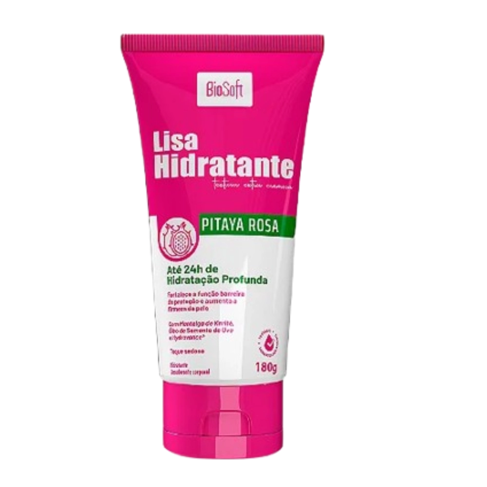 Hidratante Corporal Pitaya Rosa Bio Soft 180g - Hidratação 24h com Fragrância Floral Frutal