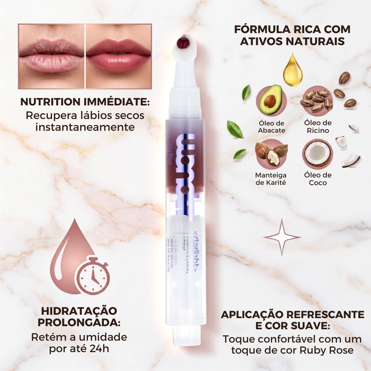 HIDRATANTE LABIAL LIP BALM STARLIGHT WONDER CAPELLA RUBY ROSE