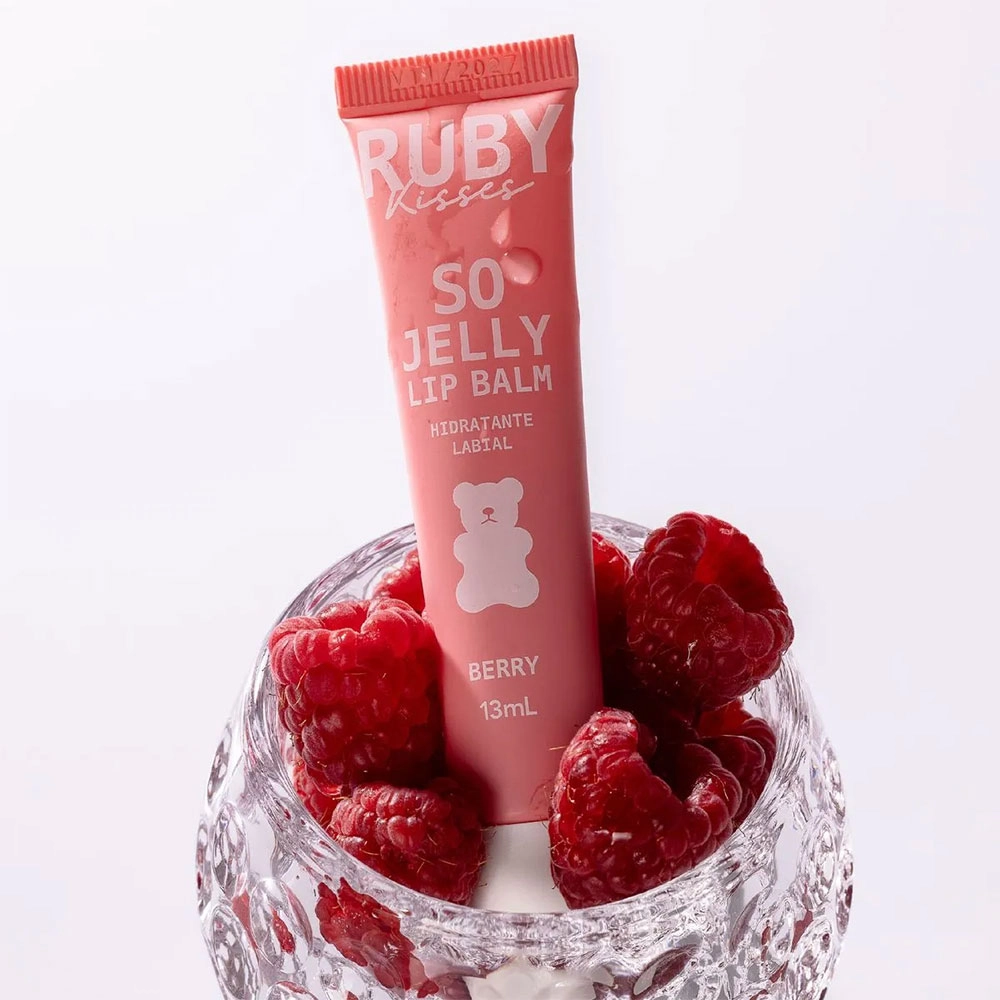 HIDRATANTE LABIAL SO JELLY RUBY KISSES 13ML BERRY